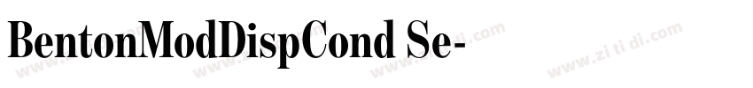 BentonModDispCond Se字体转换